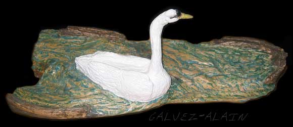 sculpture­cygne