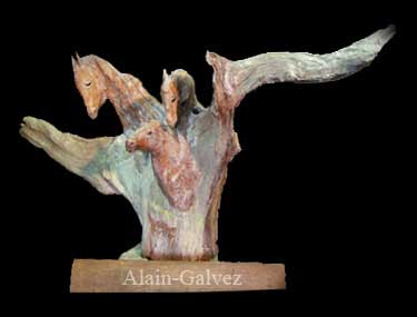 sculpture figurative­Alain Galvez­prix lauréat