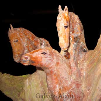 sculpture figurative­Alain Galvez­prix lauréat