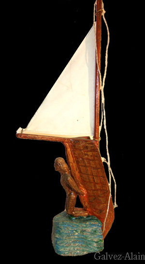 sculpture sur racine