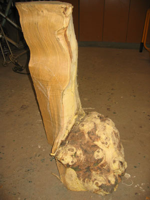 sculpture en construction